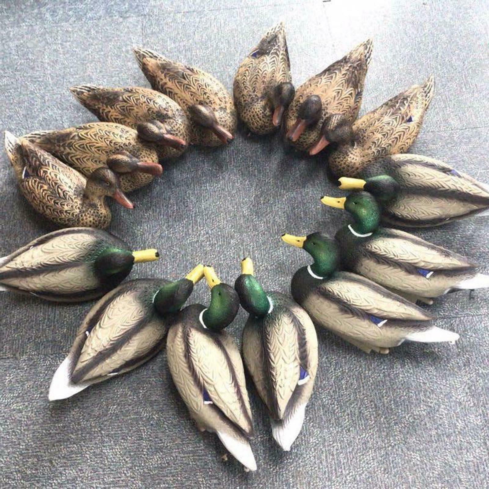 Lifelike Mallard Duck Decoys Floating Hunting Shooting Animals Pond Pool