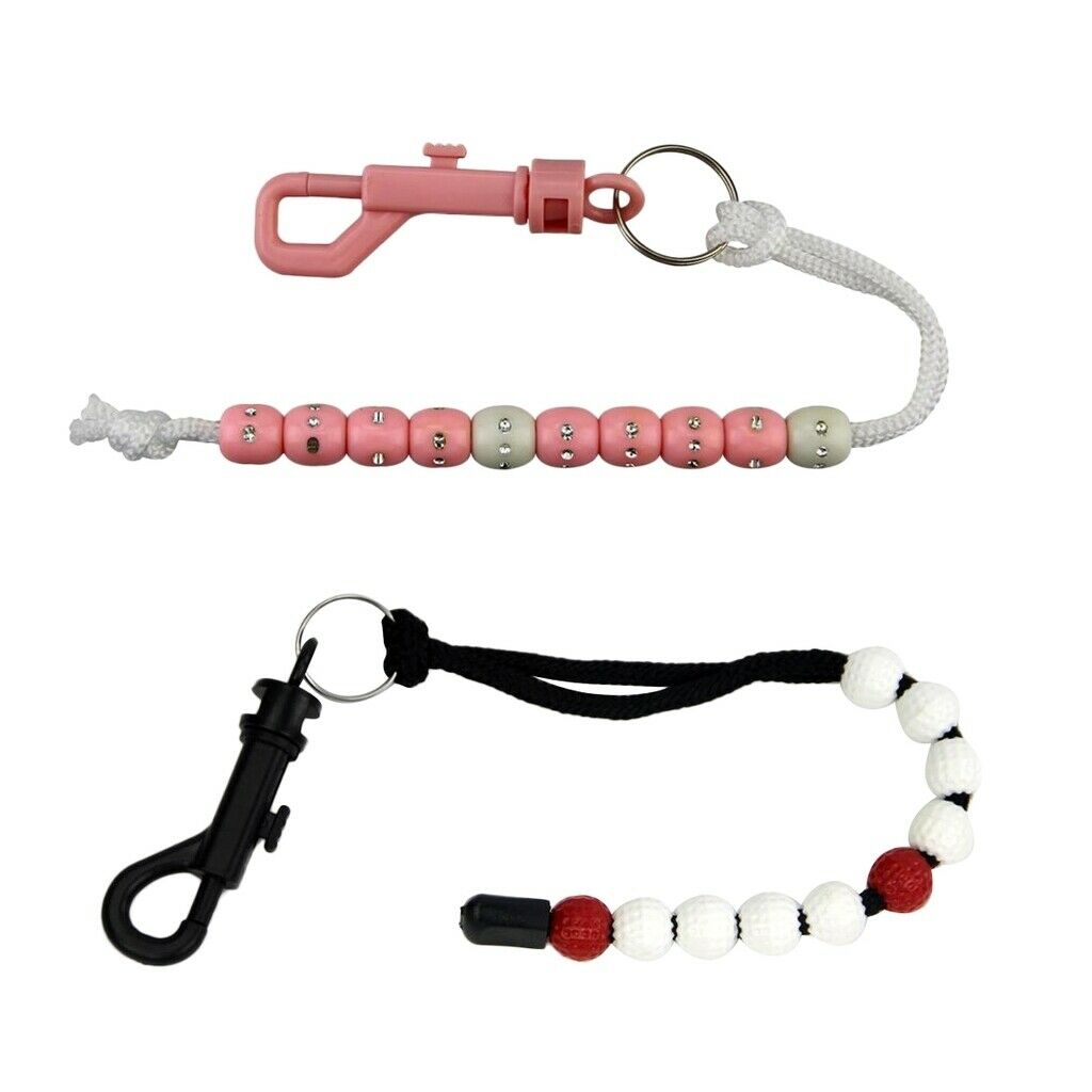 3PCS Golf Stroke Putt Ball Bead Scoring Score Counter Keeper W/ Clip Club