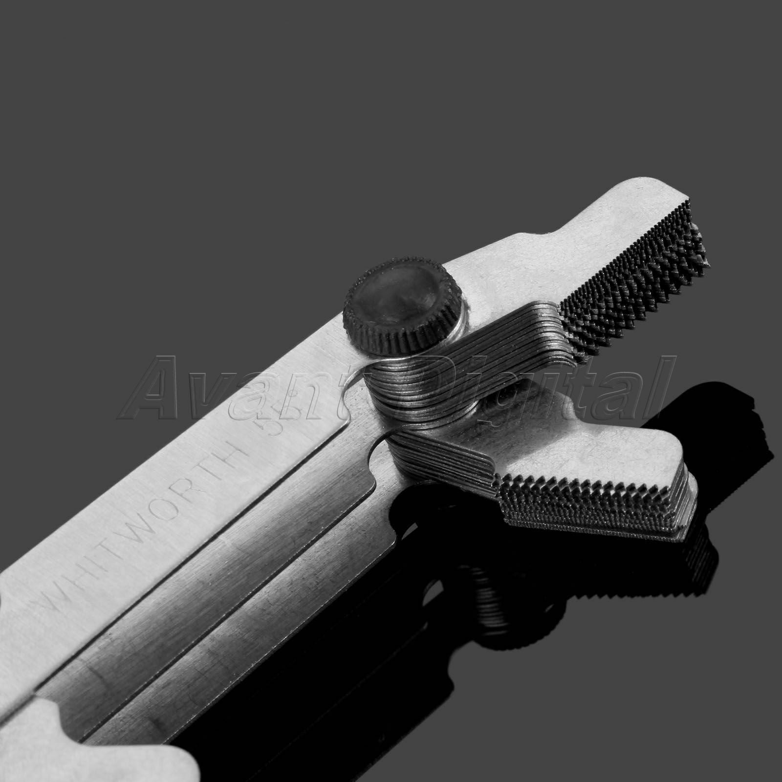 1x Gauge Thread 52 Blades Screw Pitch Gage Cutting Dual Head Measuring Tool New