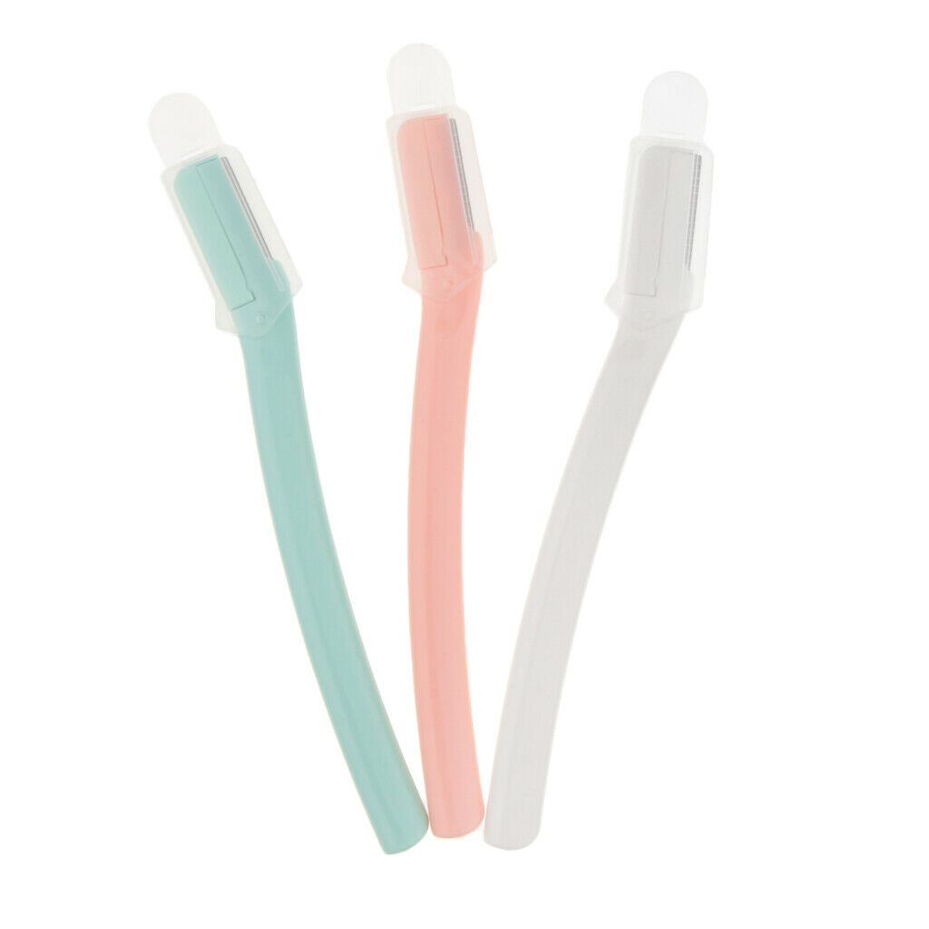 3pcs Facial Eyebrow Razor Trimmer Shaper Shaver Blade Hair Remover Tool