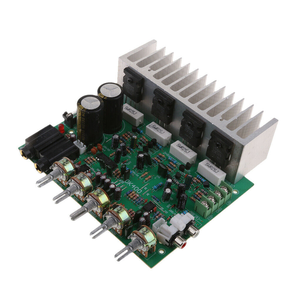 400W Audio Amplifier Board HIFI Audio Preamp Rear With Tone Control AC 26V