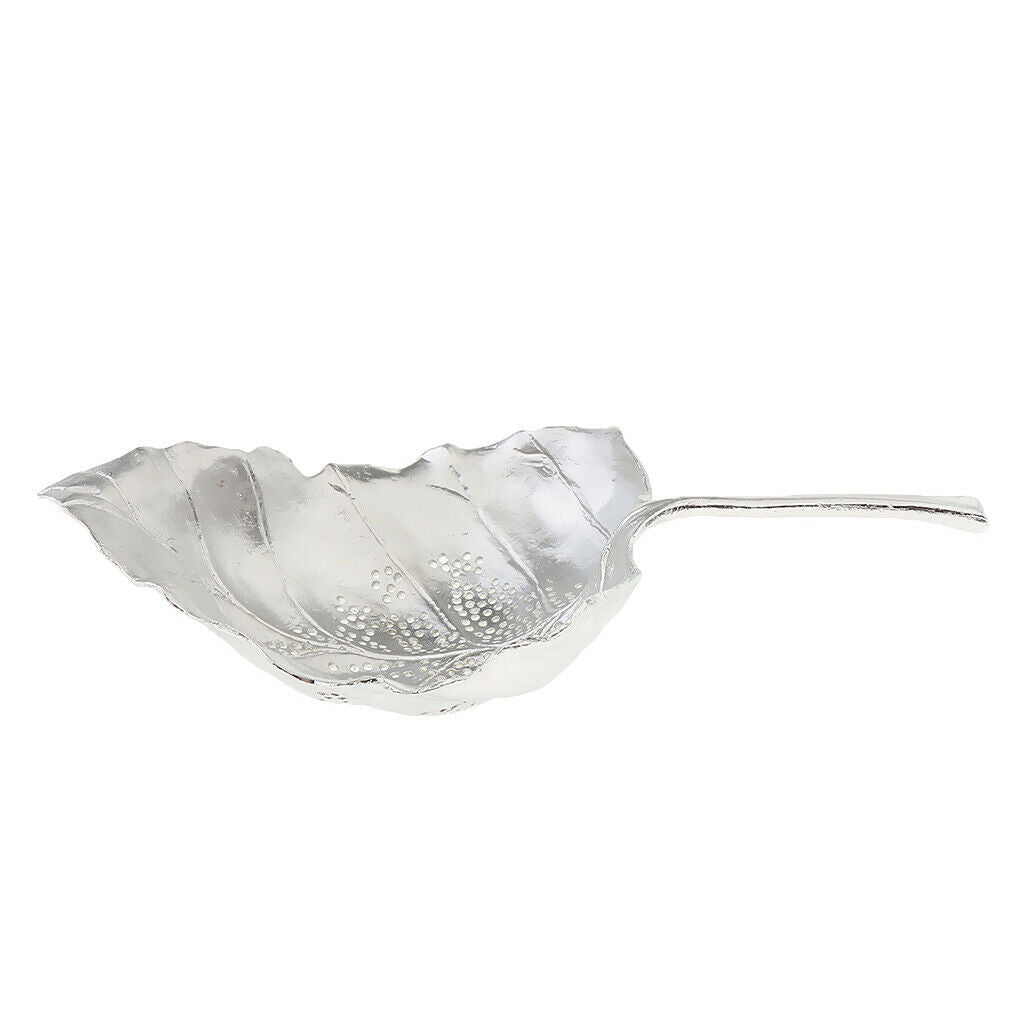 2pcs Pure Tin Tea Filter Strainer Leaf Shaped Kungfu Tea Set Accessory