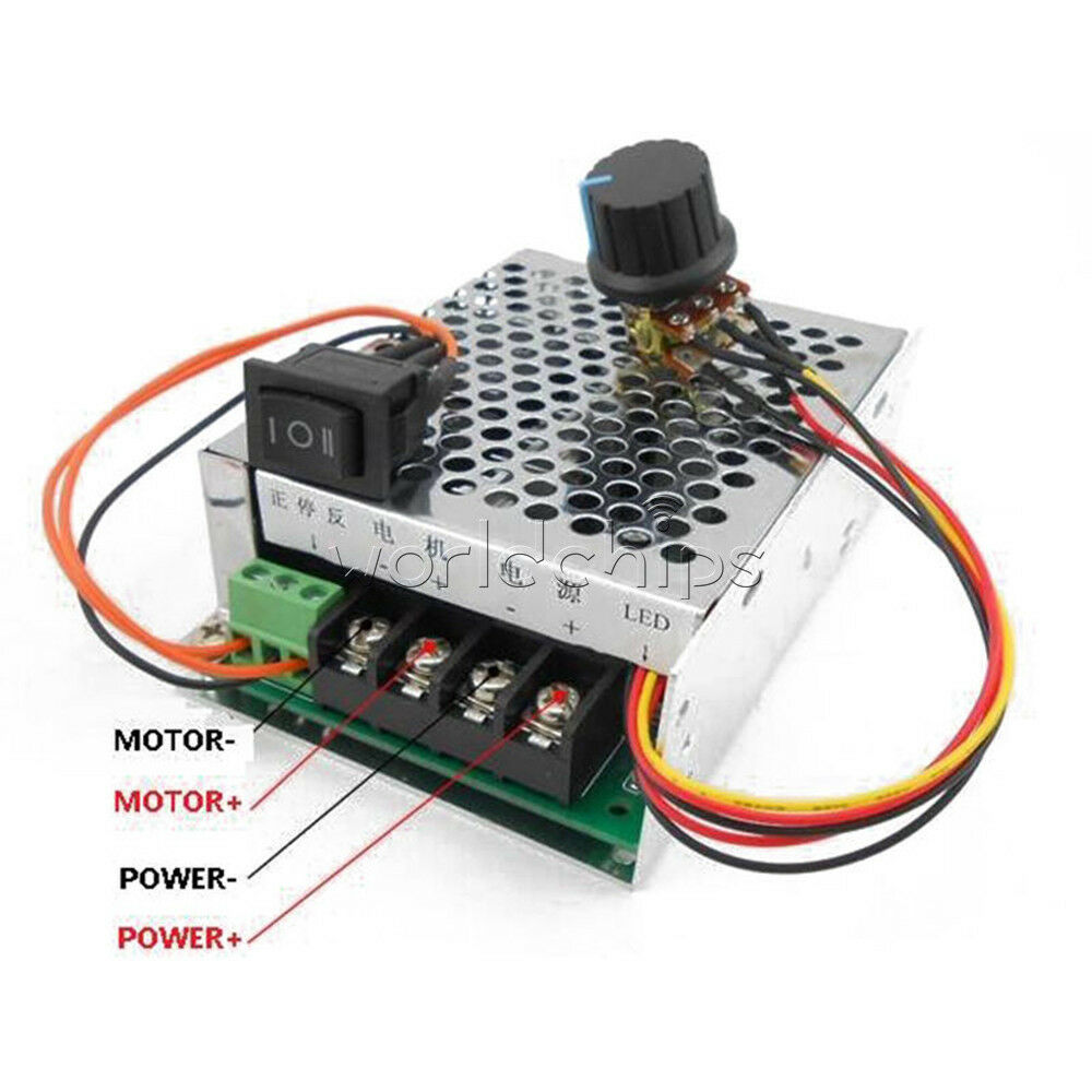 DC 10-50V PWM Motor Speed Control Controller CW CCW Reversible Pulse Driver 40A