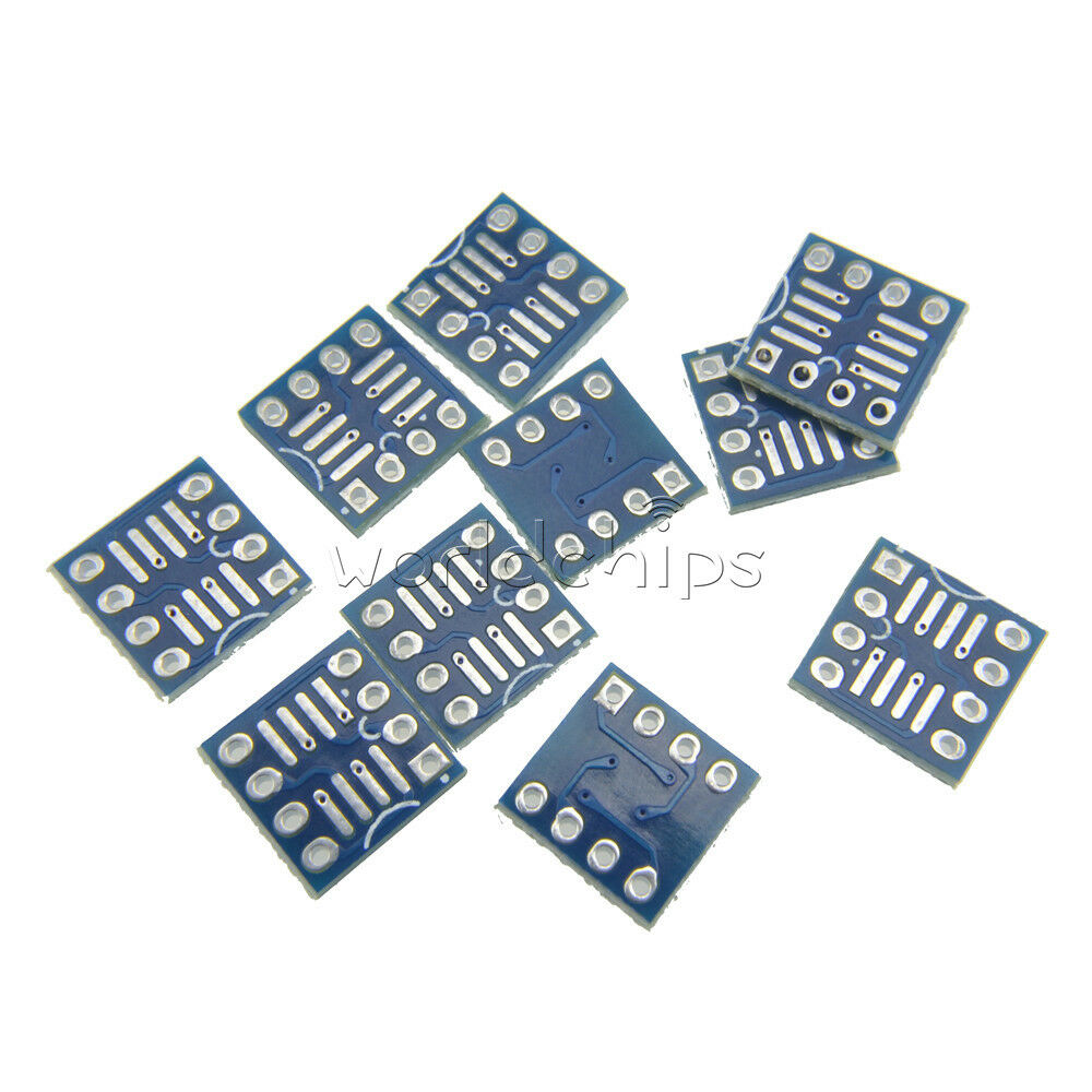 100pcs SOP8 SO8 SOIC8 TSSOP8 MSOP8 to DIP8 Adapter PCB DIY Conveter Board new