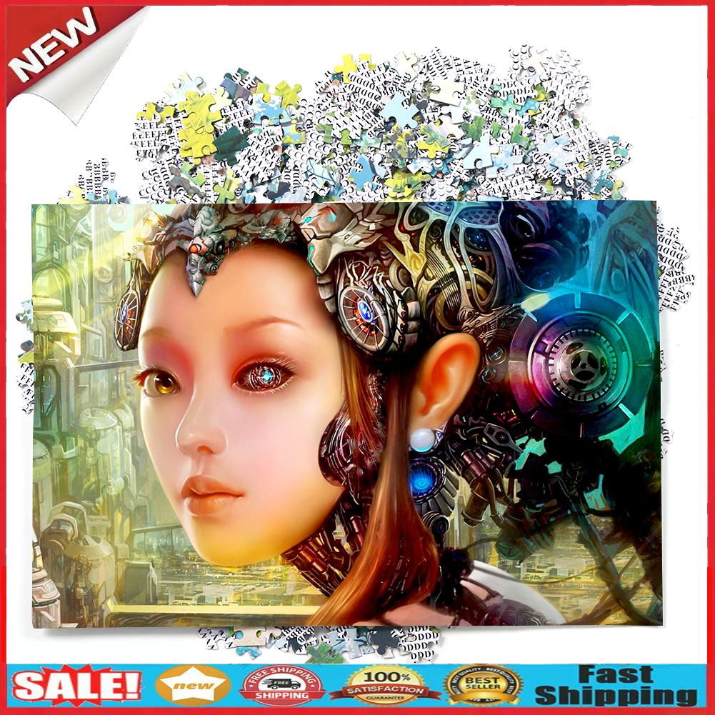 1000pcs DIY Science Fiction Girl Jigsaw Puzzle Picture Toys Kids Room Decor @