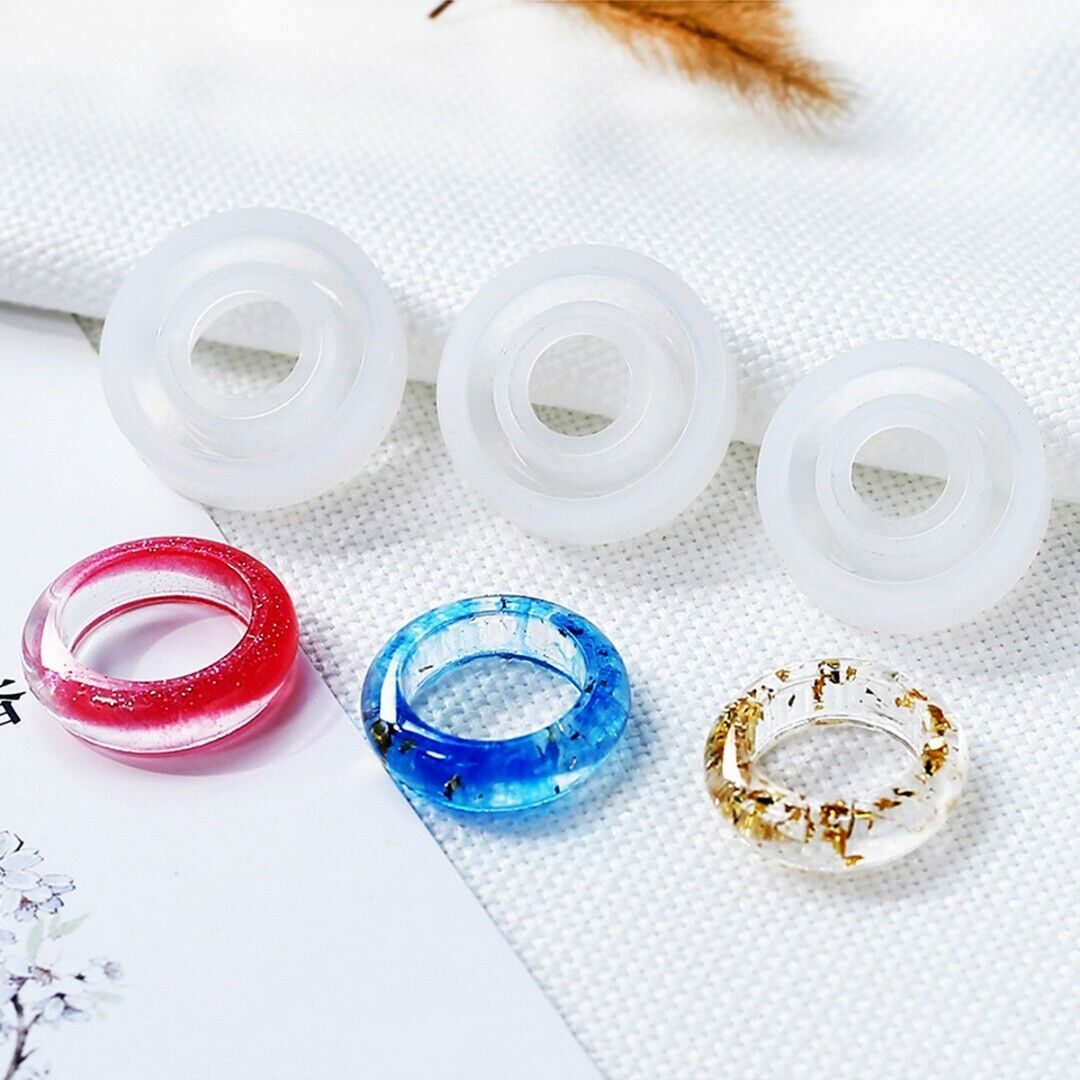 16mm/17mm/18mm Silicone Mold Round DIY Ring Jewelry Making Mould Findings Craft