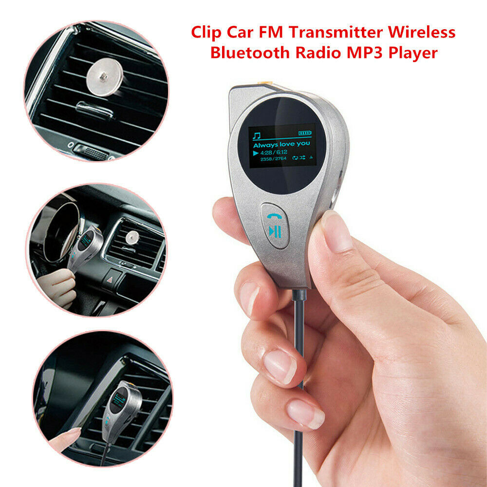 Car SUV FM Transmitter Modulator Wireless Bluetooth Radio MP3 Player USB TF Card
