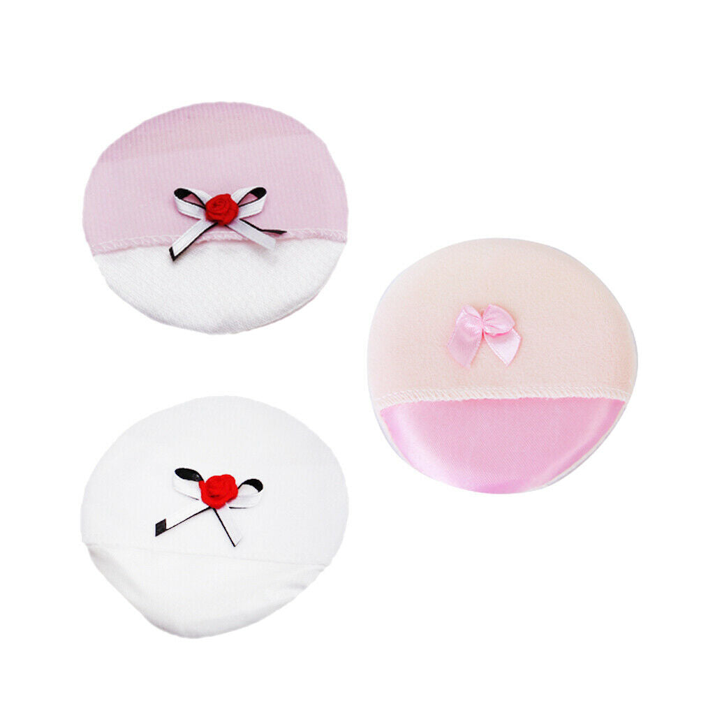 Soft Velour Powder Puff Blending Sponge Pad For Makeup Loose Powder Blending