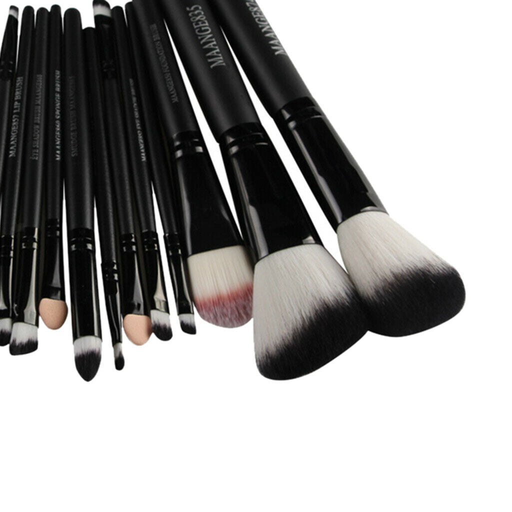 22 Pieces Professional Makeup Brush Foundation Eyeshadow Set Black