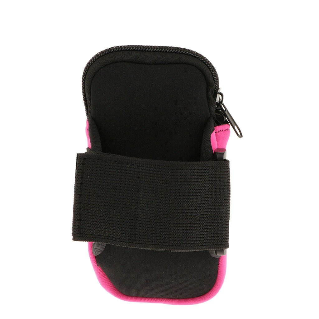 Sport Arm Bag Water Resistant Mobile Phone Holder Gym Waistband Pink