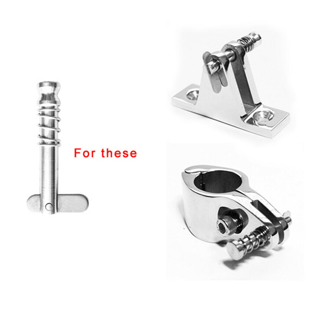 3 Pieces 316 Stainless Steel  Release Pin for Marine Bimini Top Deck Hinge
