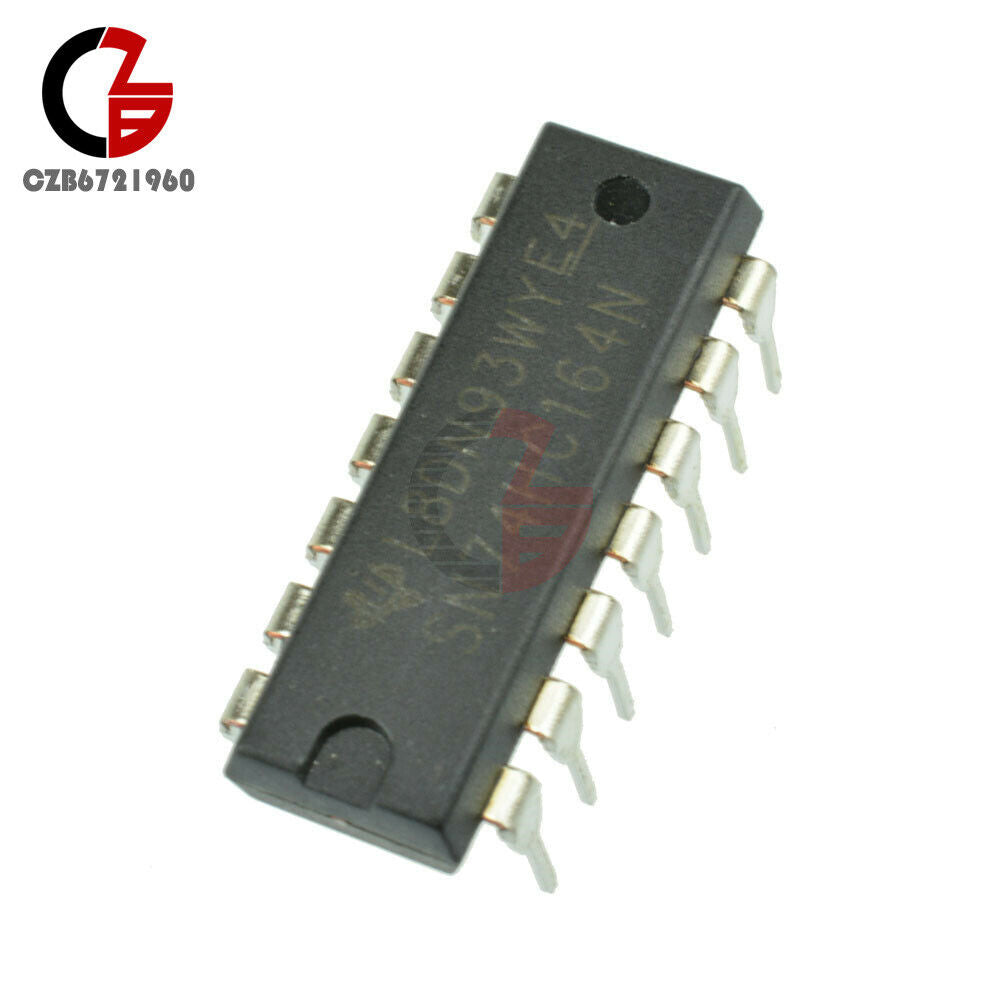 10PCS 74HC164 SN74HC164N TI IC DIP-14 Parallel-Out 8-BIT SHIFT REGISTER