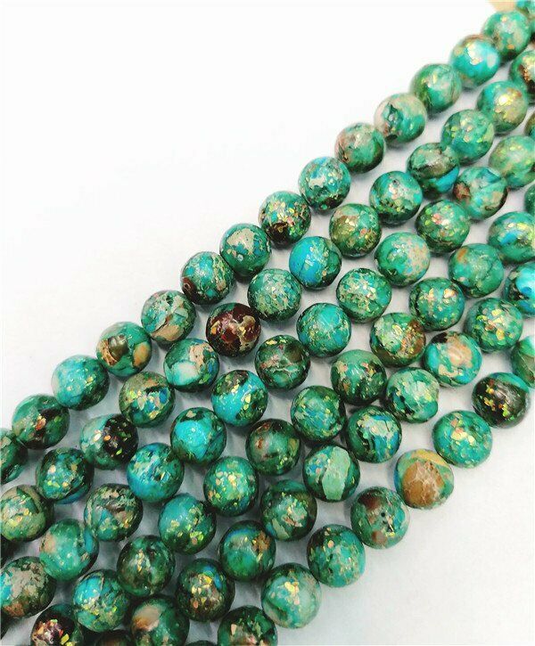 1 Strand 8mm Blue Calcite Round Ball Loose Beads 15.5inch DIY Craft HH7610