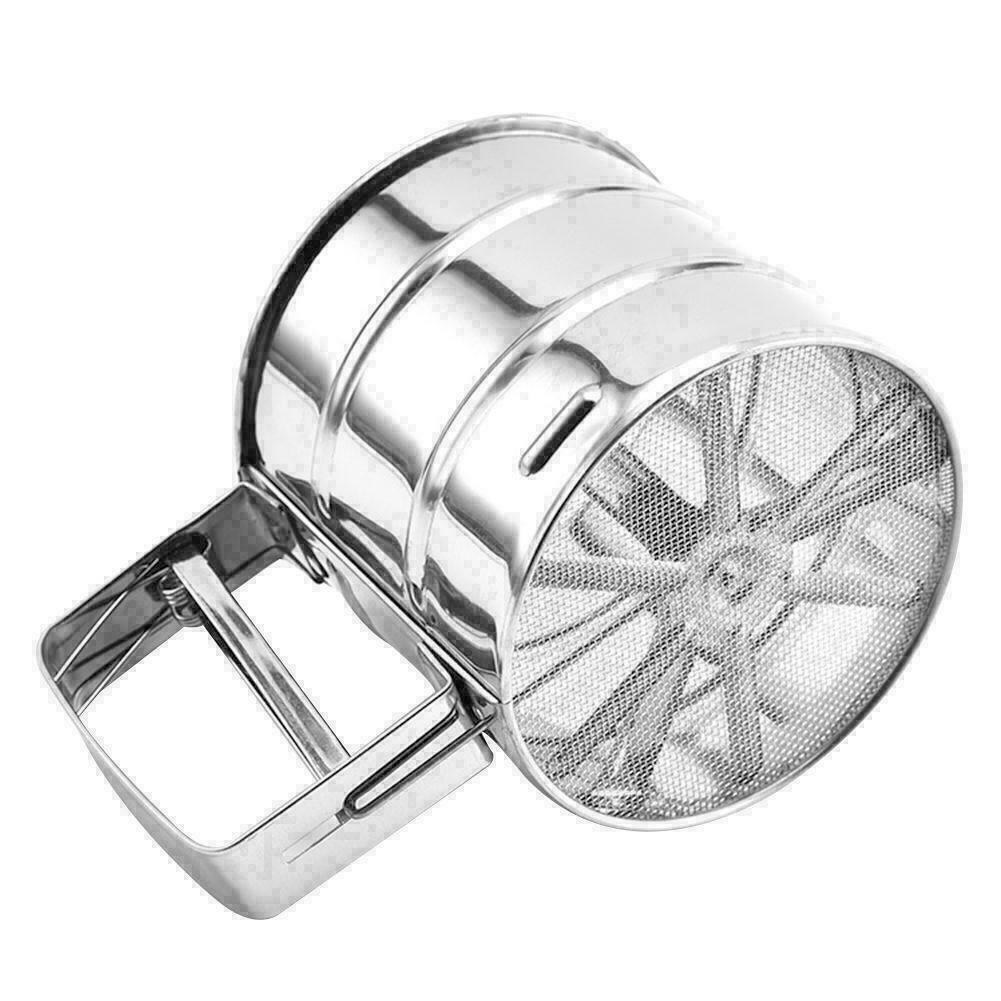 Steel Semi - Automatic Hand - Held Flour Sieve Powder T6C8 D4P5 I9E7