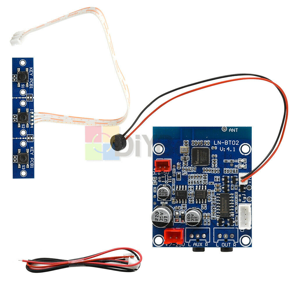 Car Bluetooth Audio Receiving Module 3.5MM Headphone Jack Input Output DC3.6-30V