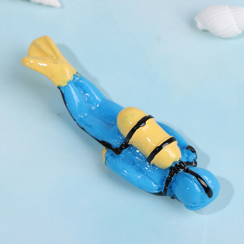 Treasure Hunter Diver Fish Tank Ornament Landscape Aquarium Decorati.l8