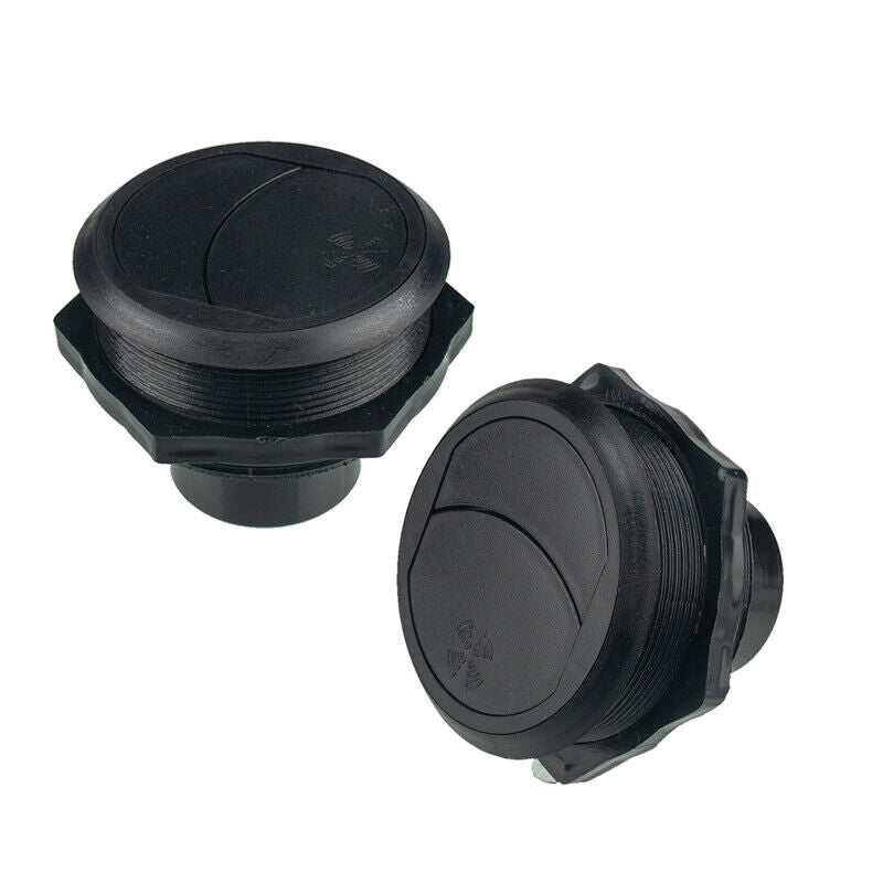 2PCS 46MM Connect Vent Air Outlet Rotating Round Ceiling Car RV Bus Trailer A/C