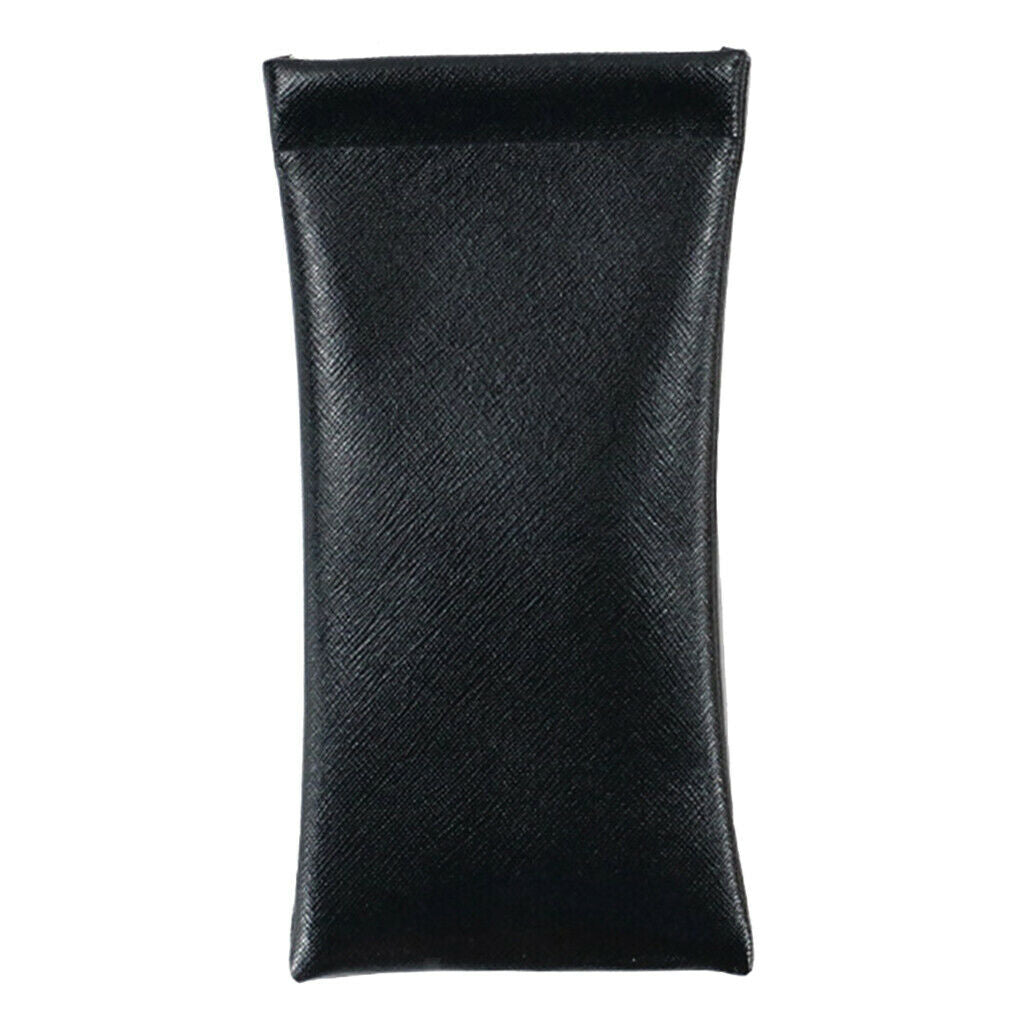 Squeeze Top Leather Sunglasses Pouch Slip in Reading Glasses Goggles Holder