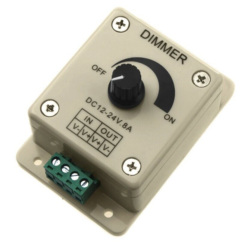 DC 12V-24V LED Dimmer Controller Adjust Single Color For 5050 3528 LED Strip  W7