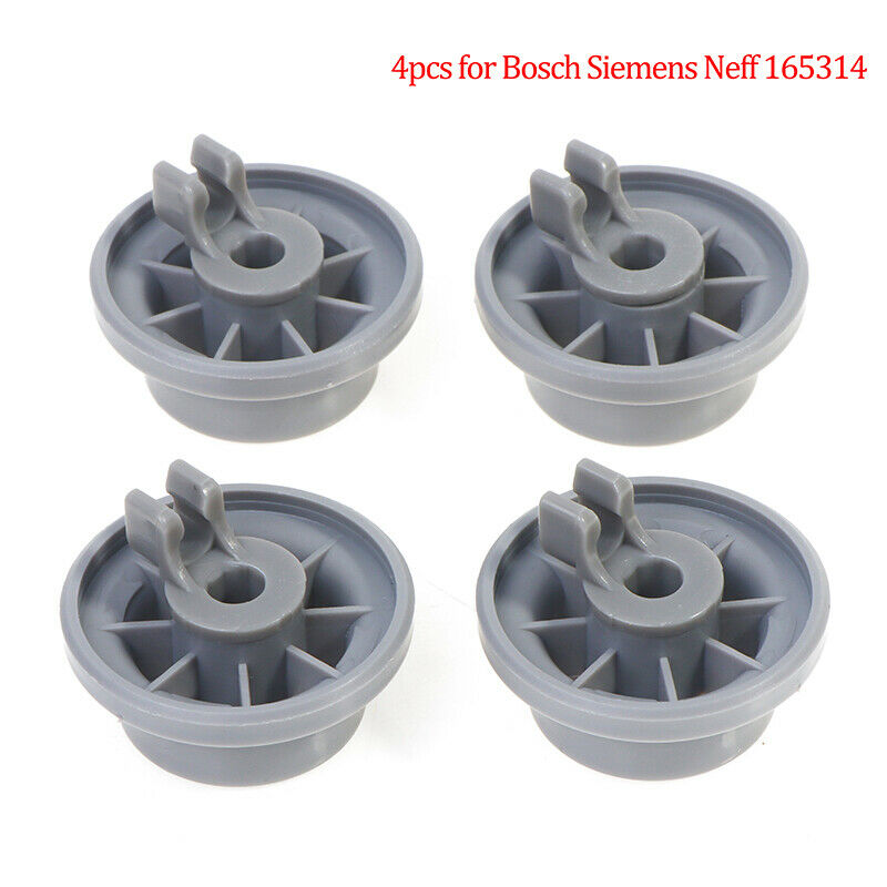 4pcs Dishwasher Lower Rack Basket Dishrack Wheel for Profilo/Bosch/Siemens/NBDA