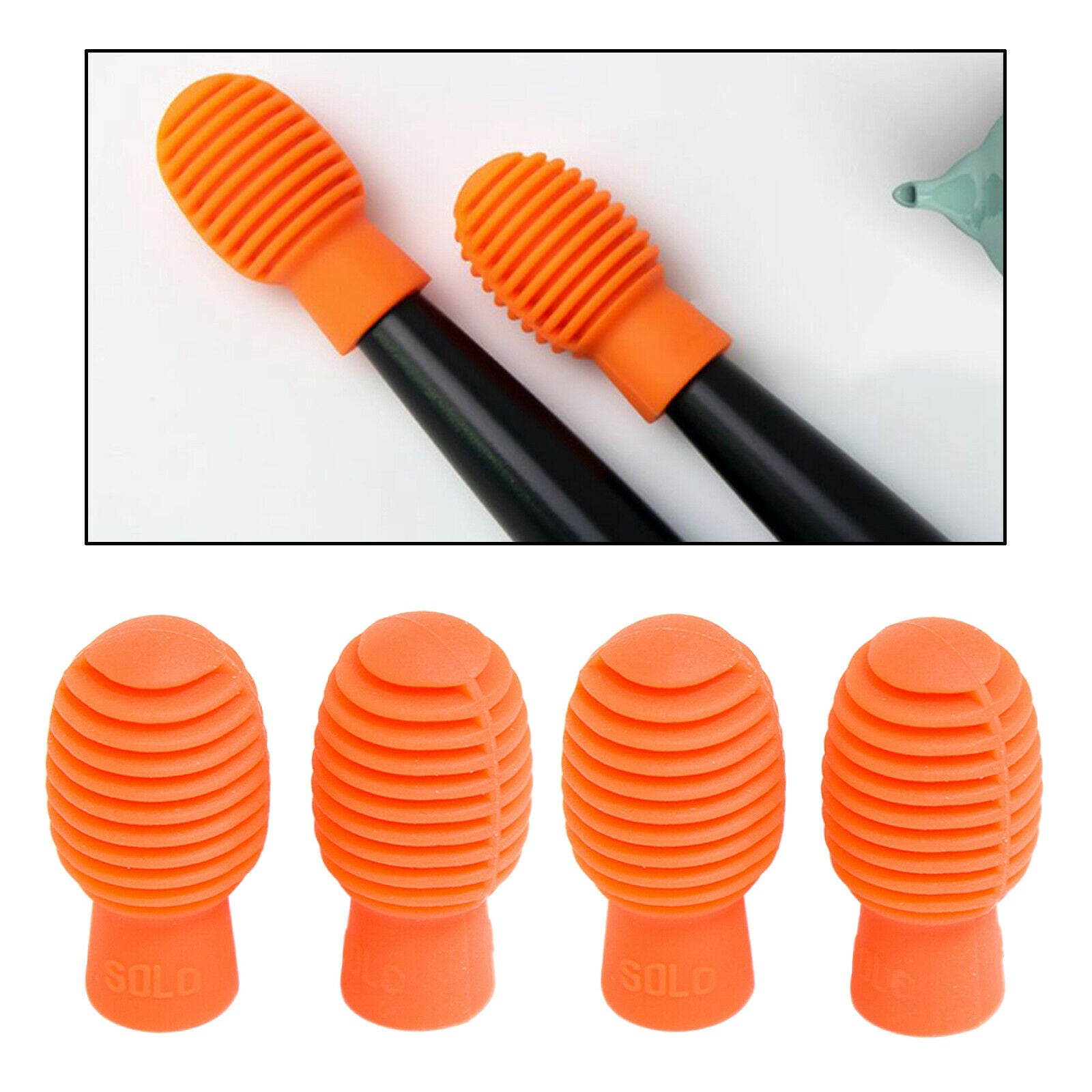 Drumstick Head Sleeves Musical Instruments Accessory 17x33cm Portable Orange