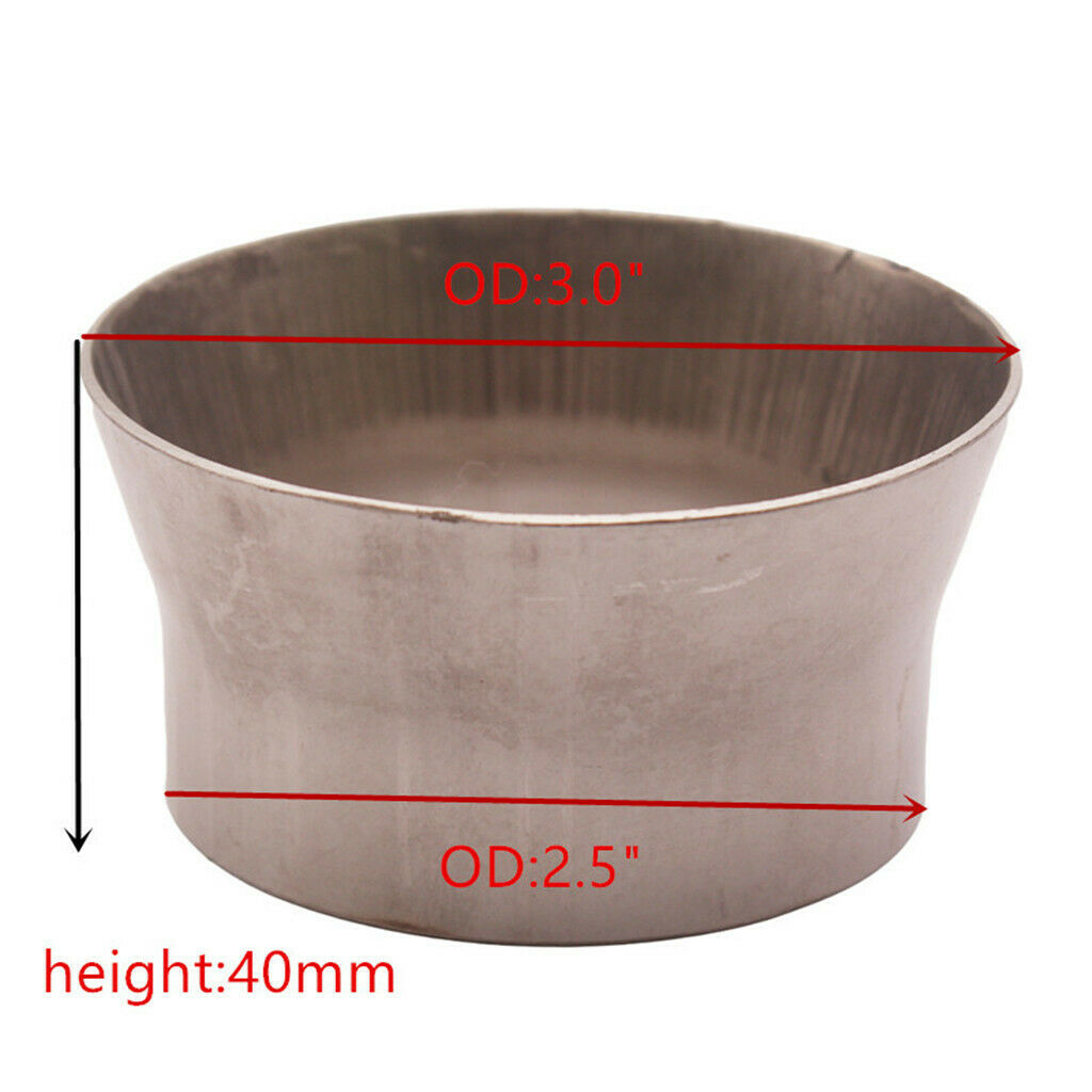 2.5inch to 3" 304   Stainless Steel Tubing Transition Reducer Pipe New