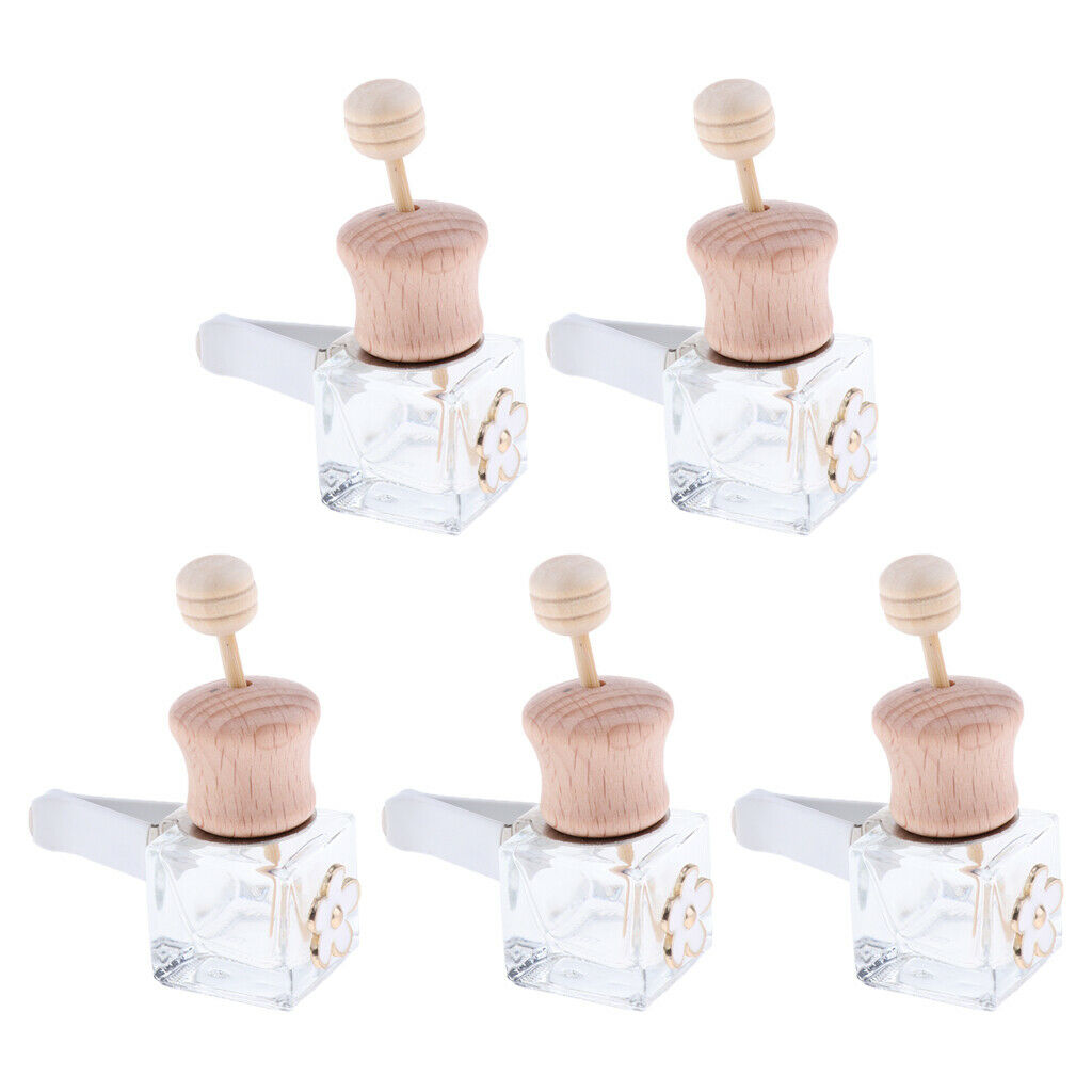 20Pack Transparent Empty Decorative Car Hanging Perfume Bottle 8ml+6ml