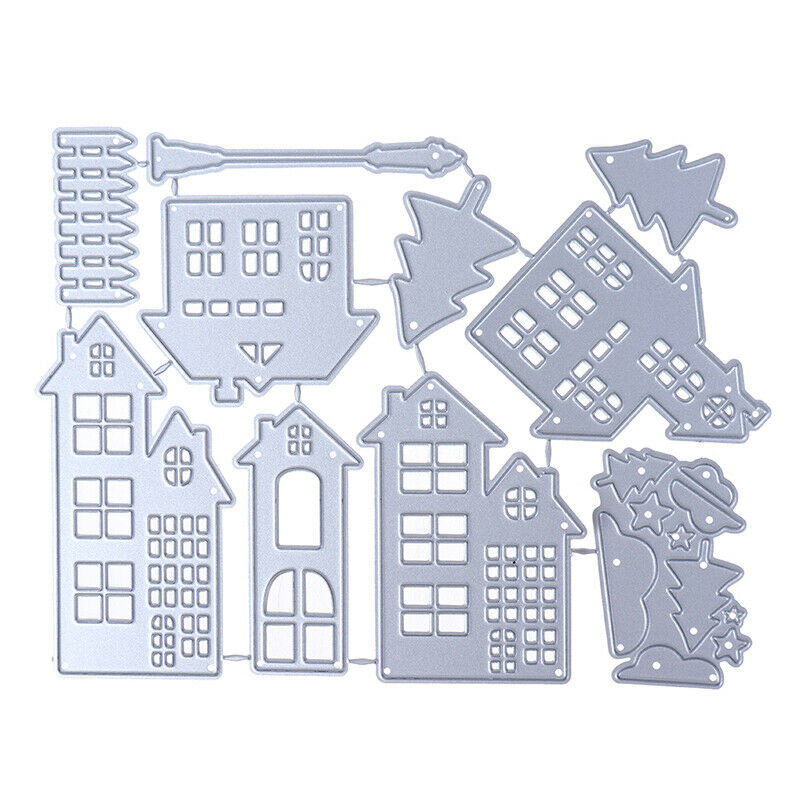 cutting dies Christmas house Scrapbooking Dies Metal Craft Die Cut StampsDEAU