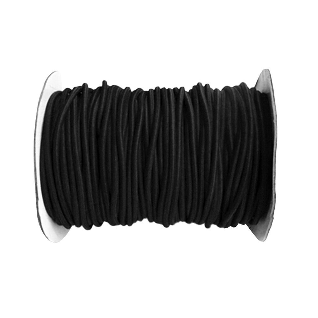 4 mm 10 m black elastic bungee rope shock cord for attaching a boat