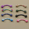 8Pcs Curved Bent Eyebrow Bar Ring Barbell Body Ear Labret Piercing Jewellery