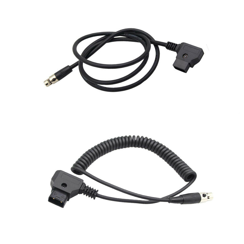 2x D-tap Male to 4pin Female Mini XLR Power Cable for Camera   Monitor