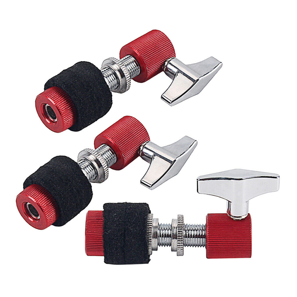 3Pcs Hi-Hat Cymbal Clutch for 1/4" Rod Standard Drum Part Luthier Tools