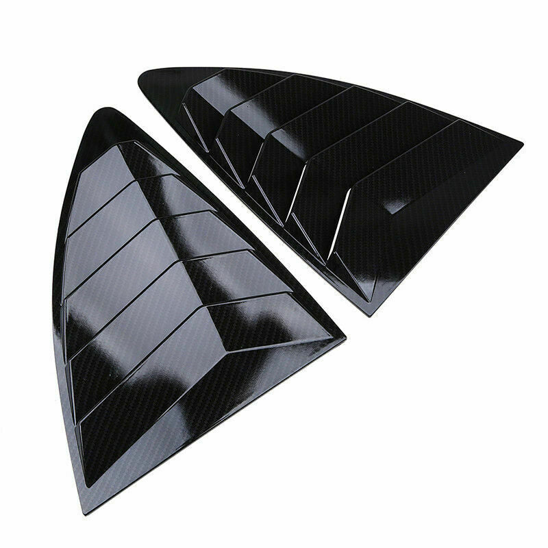 Carbon Fiber Look Left Right Side Window Louver Cover For Subaru BRZ 2012-2021