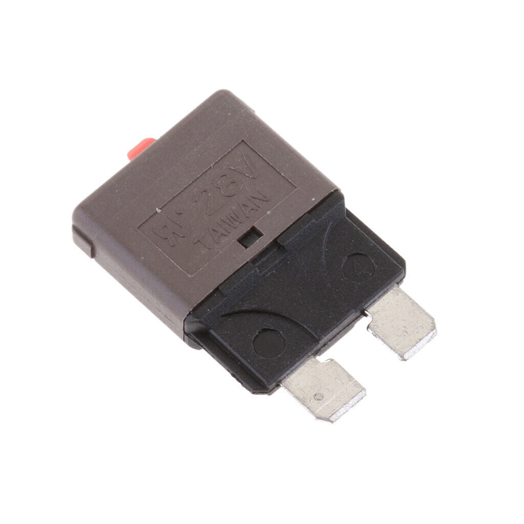 28V/7.5A Auto Marine Resettable Mini Blade Fuse Manual Circuit Breaker Grey