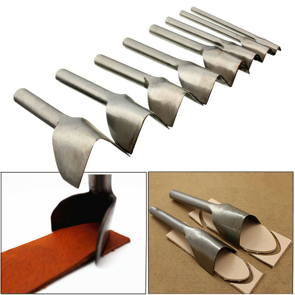 DIY Leather Craft Cutter Punch V-shaped for Belt Strap Wallet Bag End 45mm