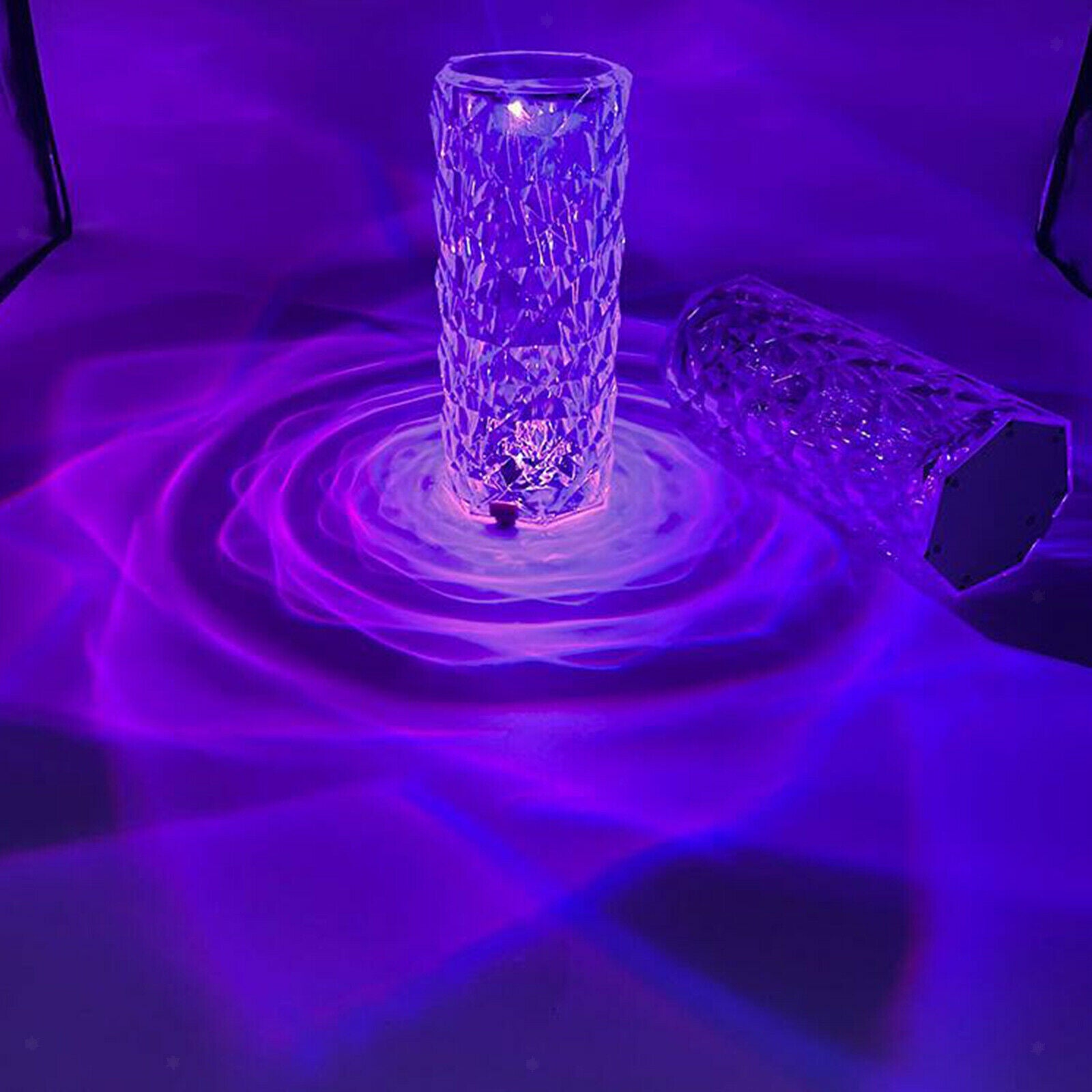 Metal Crystal Table Lamp Decorative Desk Light for Living Room Decorative