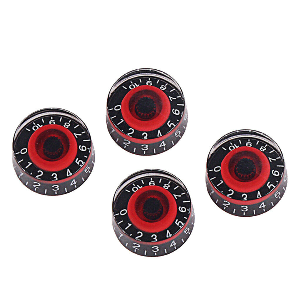 4pcs Speed Dial Volume Tone Control Knobs for Les Paul Electric Guitar Parts