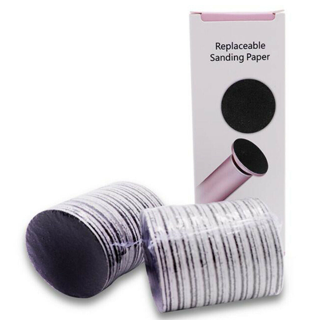Set of 60 Feet Grinder Sandpaper Disk for Electric Callus Remover 80 Coarse