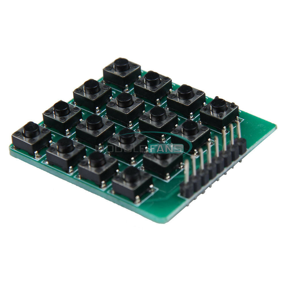 2PCS 4x4 Matrix 16 Keypad Keyboard 16 Botton Module MCU Green Board for Arduino