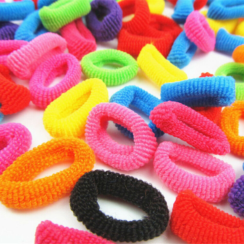 Candy Color Little Girl Elastic Hair Bands Ring Rope Headwear Hair AccessoriBDA