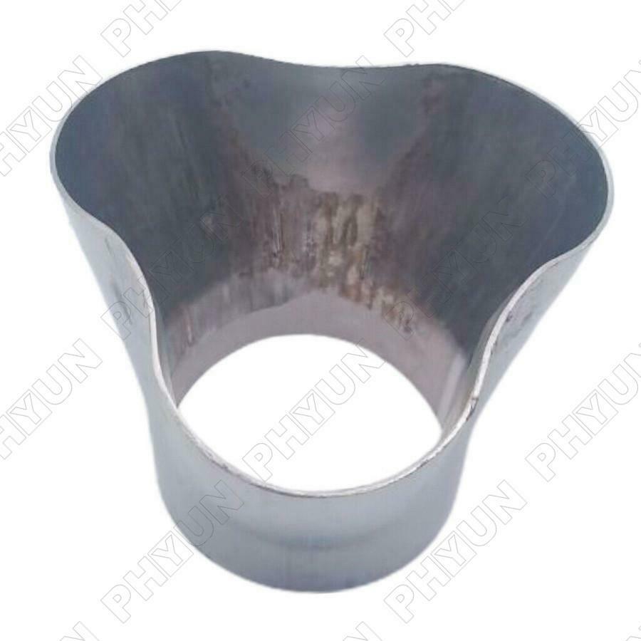 Stainless Steel 3 into 1 Car Exhaust Header Collector 1.75" Inlet 2.38" Outlet