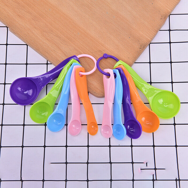 5pcs/set Measuring Spoons Colorful Plastic Sugar Cake Baking Sp..l8