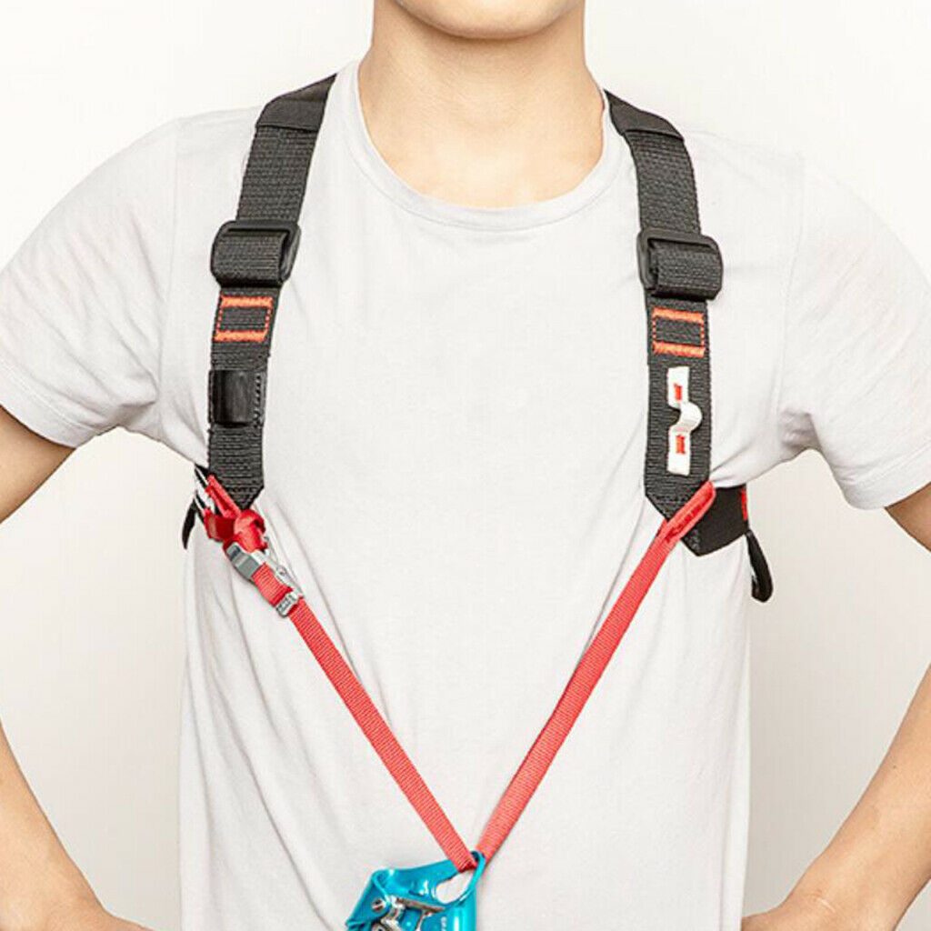 Outdoor Shoulder Strap Safety Rock Climbing Tree Ascending Belt Adjustable