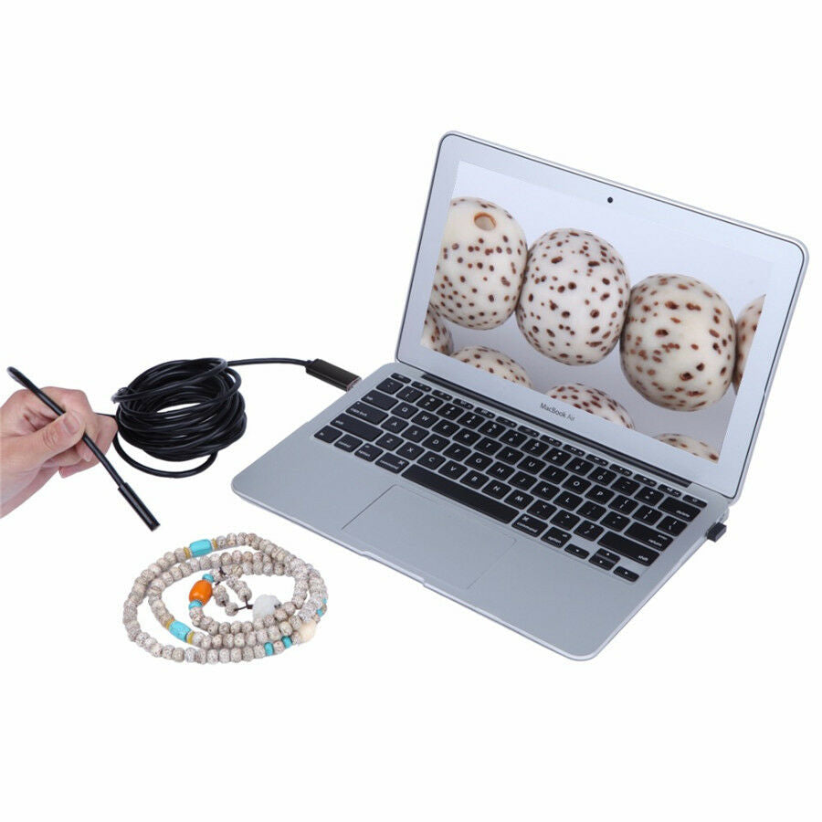 5M 2 in 1 USB Inspection HD Endoscope 7.0MM Lens 6 LED lights Android for Car