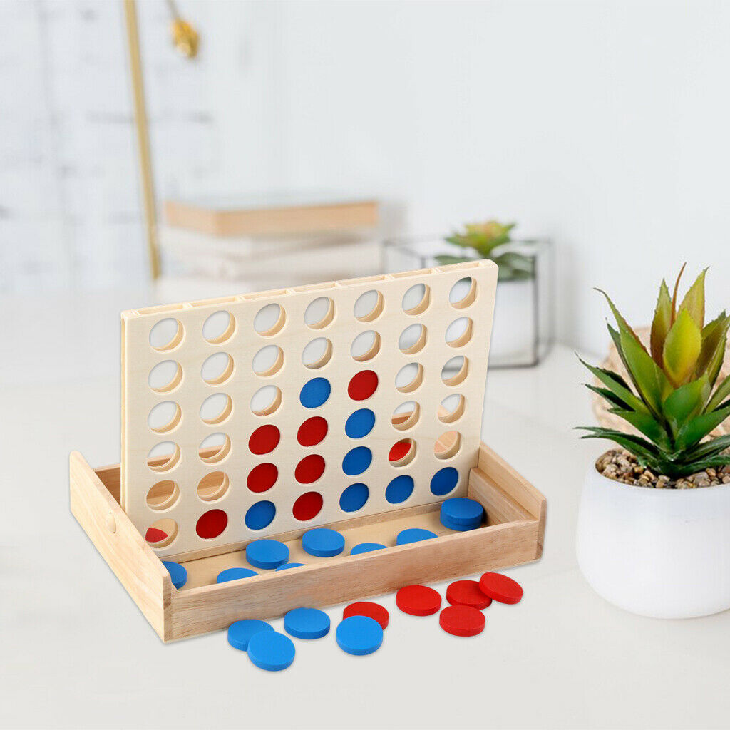Foldable Line up 4 Game Chess Match Kids Puzzle Development Educational Toys