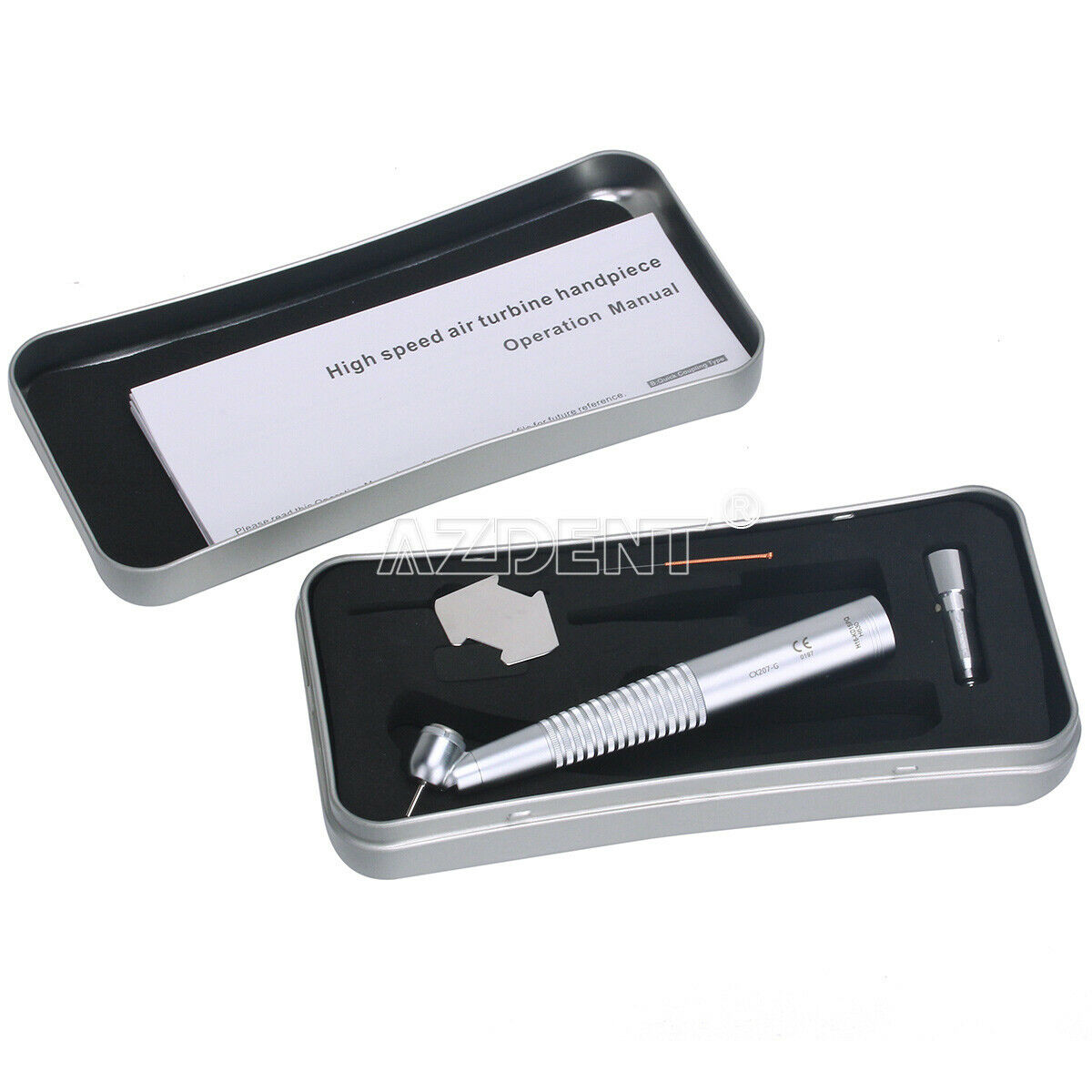 Dental Surgical 45° LED Fiber Optic High Speed Handpiece 1 Way Water Spray