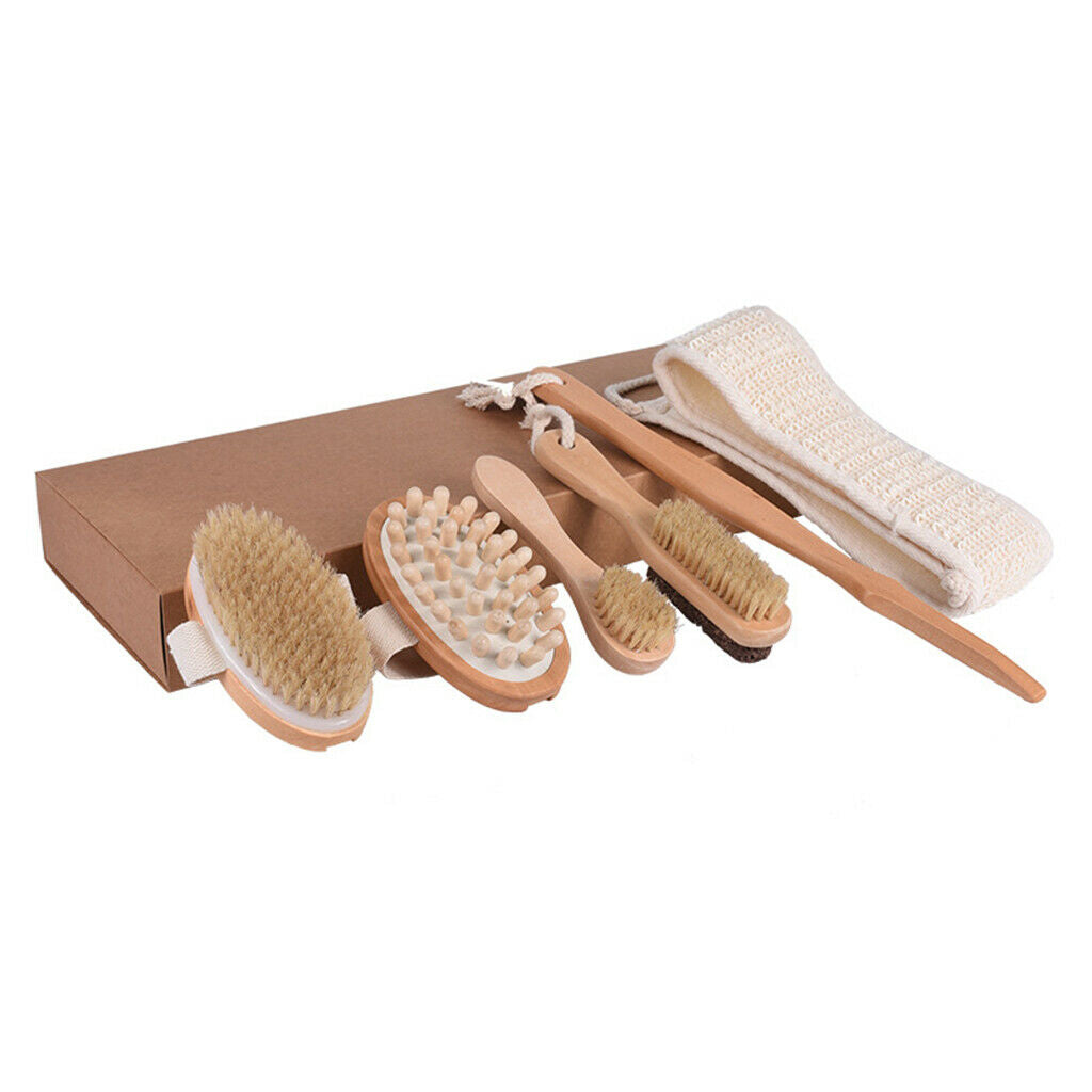 Exfoliating Bath Shower Body Brush Bristle Back Exfoliator Brush Massager
