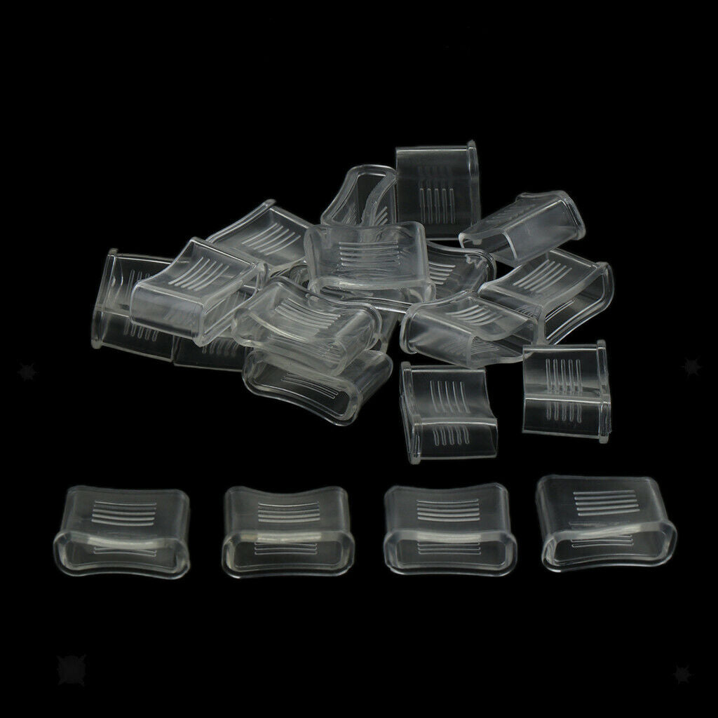 20 lot PVC Clear Whistle Cover Football Soccer Cushioned Mouth Grip Overgrip