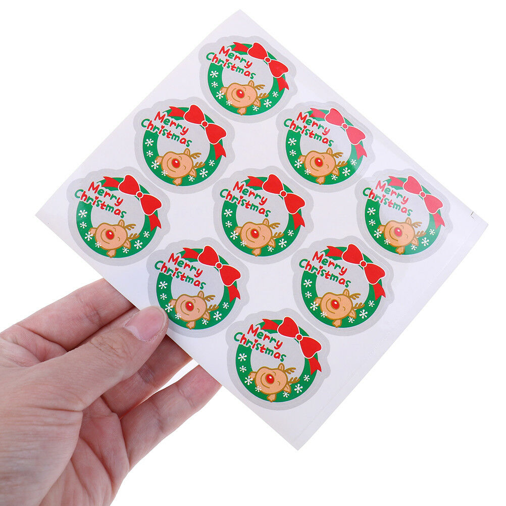 90pcs Merry Christmas Sealing Stickers DIY Gifts Labels Candy Packaging Ta.l8