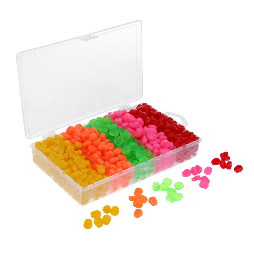 1000pcs Soft Artificial   up Sweet Corn Bait for Carp Fishing Colorful